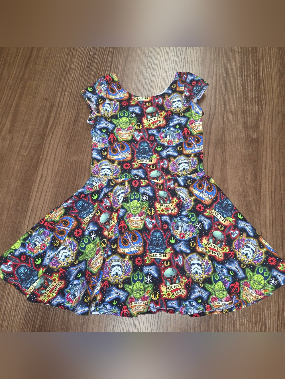Elizabeth's Closet Star Wars Magical Getaway Disney Dress 4t Cotton Spandex